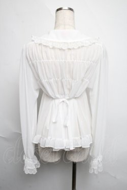 画像2: BABY,THE STARS SHINE BRIGHT / シフォンベビードールブラウス（2023 2nd）  白 S-25-06-12-019-BA-BL-AS-ZS
