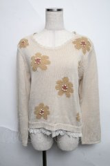 axes femme / パール付きニットソー   S-25-06-12-023-AX-TO-HR-ZS