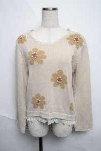 axes femme / パール付きニットソー   S-25-06-12-023-AX-TO-HR-ZS