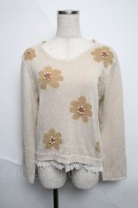 画像1: axes femme / パール付きニットソー   S-25-06-12-023-AX-TO-HR-ZT519 (1)