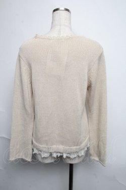 画像2: axes femme / パール付きニットソー   S-25-06-12-023-AX-TO-HR-ZS