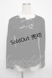 PINK HOUSE / ロゴリボントップス  黒 S-25-06-12-026-LO-BL-AS-ZS