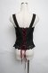 画像2: axes femme / 薔薇釦ビスチェ  黒 S-25-06-12-028-AX-TO-AS-ZS (2)