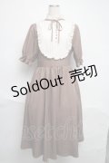 m petit by misako / ナシジムジキリカエワンピース  ブラウン S-25-06-12-033-LO-OP-HR-ZS