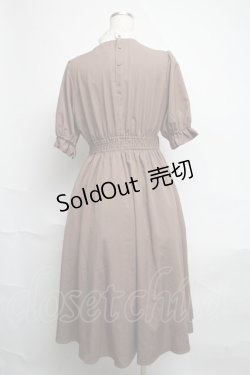 画像2: m petit by misako / ナシジムジキリカエワンピース  ブラウン S-25-06-12-033-LO-OP-HR-ZS
