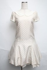 MILK / ドットワンピース  ベージュ S-25-06-12-035-ML-OP-AS-ZS