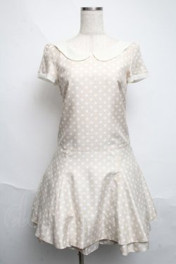 画像1: MILK / ドットワンピース  ベージュ S-25-06-12-035-ML-OP-AS-ZS
