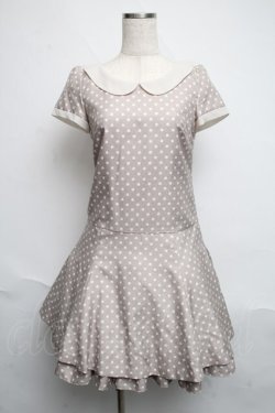 画像1: MILK / ドットワンピース  ベージュ S-25-06-12-036-ML-OP-AS-ZS