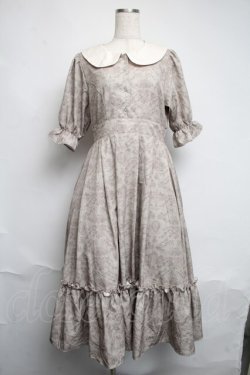 画像1: m petit by misako / NINA’Sコラボトワルドジュイワンピース  ベージュ S-25-06-12-038-LO-OP-HR-ZS