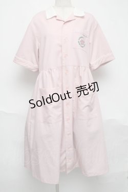 画像1: Candy Stripper / NAUGHTY BABE SHIRT ワンピース  ピンク S-25-06-17-039-PU-OP-AS-ZS