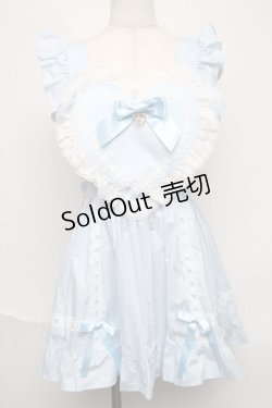 画像1: BABY,THE STARS SHINE BRIGHT / ハートエプロン  サックス S-25-06-17-050-BA-TO-AS-ZS