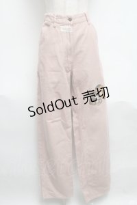 PINK HOUSE / くま刺繍ペインターパンツ  ピンク S-25-06-17-056-LO-PA-HR-ZS