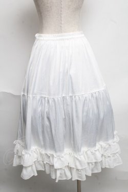 画像2: axes femme kawaii / ミディフリルペチスカート  白 S-25-06-17-061-AX-SK-HR-ZS