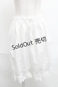axes femme kawaii / コットンドロワーズ  白 S-25-06-17-063-AX-PA-HR-ZS