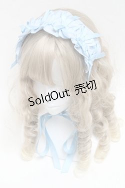 画像1: Chalmiere / フリルヘッドドレス  サックス S-25-06-17-006-AX-AC-AS-ZS