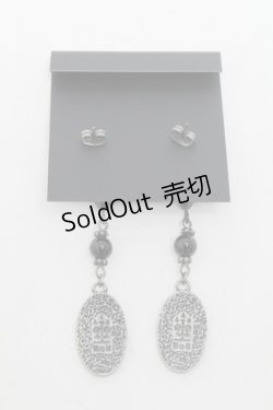 画像2: Moi-meme-Moitie / ホーリーローズピアス  シルバーｘ黒 S-25-06-17-007-MO-AC-HR-ZS