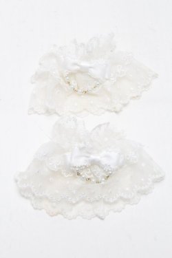 画像1: axes femme kawaii / ファンシーリボンお袖留め  白 S-25-06-17-008-AX-ZA-HR-ZS