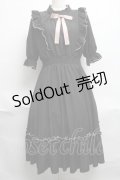 m petit by misako / NINA'SコラボAMハイショクメローワンピース L 黒 S-25-06-17-029-LO-OP-AS-ZS