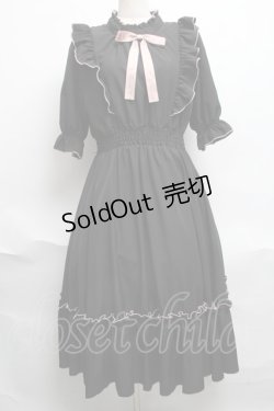 画像1: m petit by misako / NINA'SコラボAMハイショクメローワンピース L 黒 S-25-06-17-029-LO-OP-AS-ZS