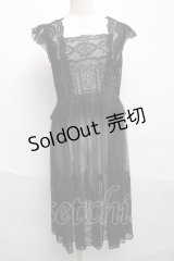 Moi-meme-Moitie / moi meme moitie baroqueChurch & Roses 〜透き徹る秘めやかに交錯する薔薇園の聖壇〜レースダブリエ  黒 S-25-06-17-032-MO-OP-HR-ZS