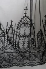 画像3: Moi-meme-Moitie / moi meme moitie baroqueChurch & Roses 〜透き徹る秘めやかに交錯する薔薇園の聖壇〜レースダブリエ  黒 S-25-06-17-032-MO-OP-HR-ZS (3)