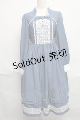 axes femme kawaii / プランタンワンピース  ブルー S-25-06-17-035-AX-OP-HR-ZS
