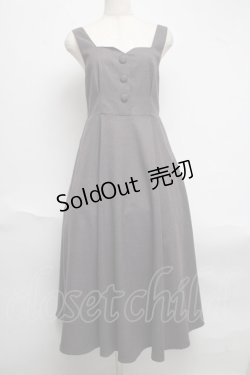 画像1: an another angelus / 変形スクエアネックジャンスカ  グレー S-25-06-19-041-CA-OP-AS-ZT120