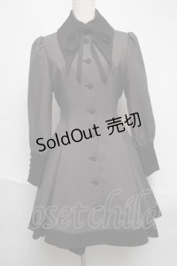 ATELIER BOZ / 長袖キャロルワンピース  グレーｘ黒 S-25-06-19-042-EL-OP-AS-ZS