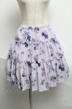 画像1: MILK / パンジーCATスカート  ラベンダー S-25-06-19-050-ML-SK-AS-ZS