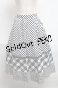 LOLITA / スカート  黒ｘ白 S-25-06-19-051-LO-SK-AS-ZS