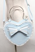 BABY,THE STARS SHINE BRIGHT / リボンハートBAG  サックス S-25-06-19-006-BA-BG-AS-ZS