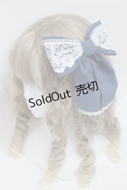 画像1: axes femme kawaii / プランタンリボンクリップ  ブルー S-25-06-19-1047-AX-AC-HR-ZS