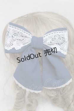 画像2: axes femme kawaii / プランタンリボンクリップ  ブルー S-25-06-19-1047-AX-AC-HR-ZS