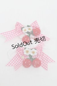 BABY,THE STARS SHINE BRIGHT / ゆらゆらいちごのHappy Berry Presentギンガムお袖とめ  ピンク S-25-06-19-1050-BA-ZA-HR-ZS