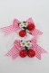 画像1: BABY,THE STARS SHINE BRIGHT / ゆらゆらいちごのHappy Berry Presentギンガムお袖とめ  ピンク S-25-06-19-1050-BA-ZA-HR-ZS (1)