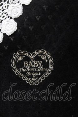 画像3: BABY,THE STARS SHINE BRIGHT / ローズレース姫袖ボレロ  黒ｘ白 S-25-06-19-1007-BA-TO-HR-ZS