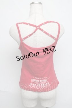 画像2: h.ANARCHY / スカルプリントキャミソール  赤 S-25-06-19-1001-HN-TO-HR-ZS