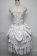 ATELIER PIERROT / バッスルコルセットドレス  白 S-25-06-19-1009-EL-SK-HR-ZS