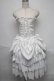 画像1: ATELIER PIERROT / バッスルコルセットドレス  白 S-25-06-19-1009-EL-SK-HR-ZS (1)
