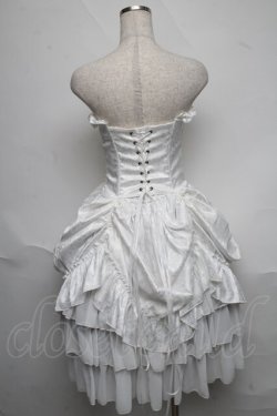 画像2: ATELIER PIERROT / バッスルコルセットドレス  白 S-25-06-19-1009-EL-SK-HR-ZS