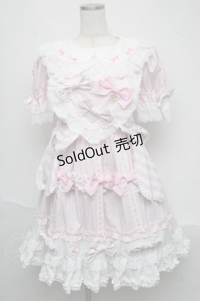画像1: BABY,THE STARS SHINE BRIGHT / Patissiere Bonbon Ribbonワンピース  ピンク S-25-06-19-1011-BA-OP-HR-ZS (1)