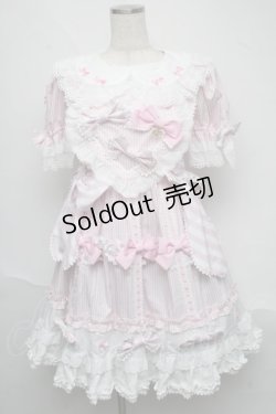 画像1: BABY,THE STARS SHINE BRIGHT / Patissiere Bonbon Ribbonワンピース  ピンク S-25-06-19-1011-BA-OP-HR-ZS