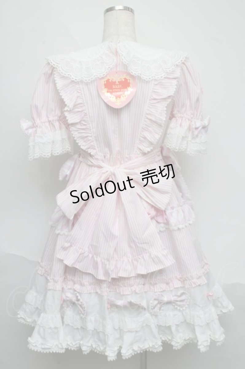 画像2: BABY,THE STARS SHINE BRIGHT / Patissiere Bonbon Ribbonワンピース  ピンク S-25-06-19-1011-BA-OP-HR-ZS (2)