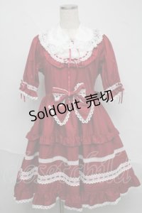 BABY,THE STARS SHINE BRIGHT / ジェノワーズワンピース  エンジ S-25-06-19-1012-BA-OP-HR-ZS