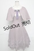 Amavel / Pretty Flowerケープワンピース  ラベンダー S-25-06-19-1013-CA-OP-AS-ZS