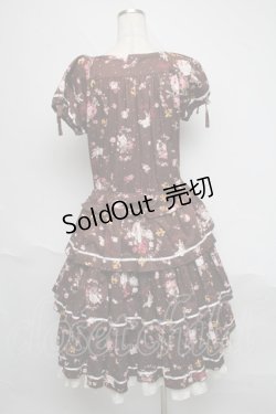 画像2: Physical Drop / 3段フリルワンピース  ブラウン S-25-06-19-1016-LO-OP-HR-ZS