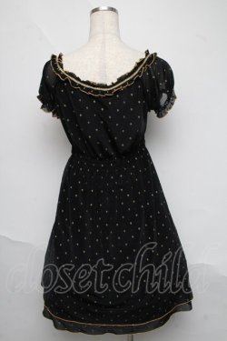 画像2: HYSTERIC GLAMOUR / スカル柄シフォンワンピース  黒 S-25-06-19-1017-PU-OP-HR-ZS