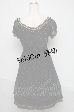 画像2: HYSTERIC GLAMOUR / スカル柄シフォンワンピース  黒 S-25-06-19-1017-PU-OP-HR-ZS