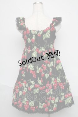 画像2: MILK / CHERRY gardenベビードール  黒 S-25-06-19-1018-ML-OP-HR-ZS