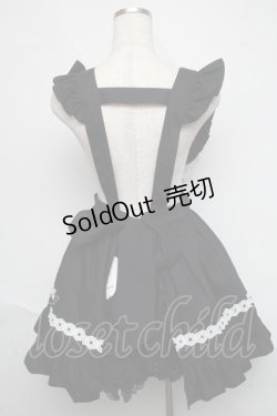 画像2: BABY,THE STARS SHINE BRIGHT / ハートエプロン  黒ｘ白 S-25-06-19-1021-BA-TO-HR-ZS